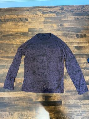 John Varvatos Long-Sleeve Crewneck Shirt - Heather Purple